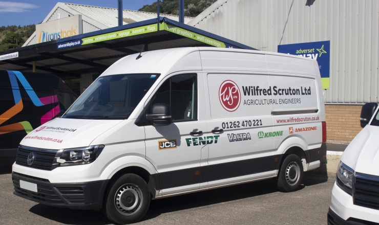 Wilfred Scruton delighted with newly branded vehicles