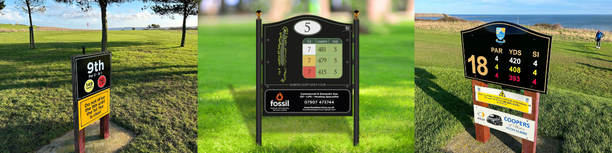 golf tee signage