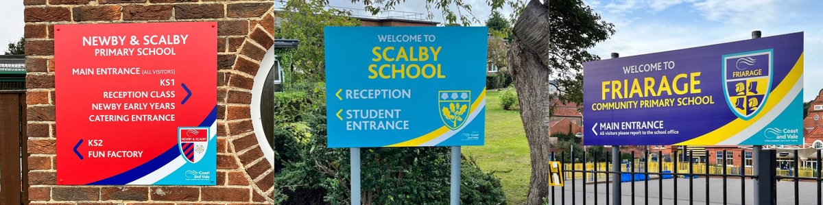 exterior school signage