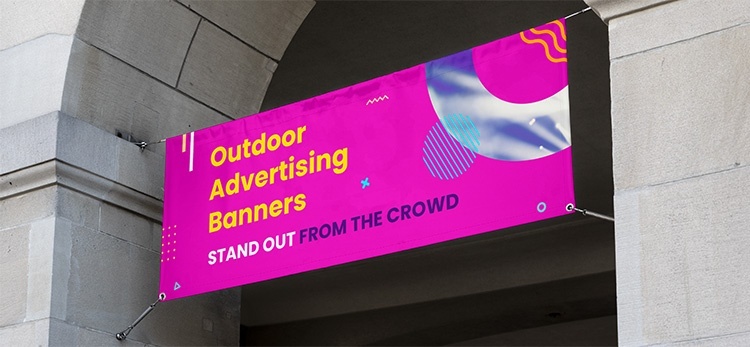 Large custom event banner