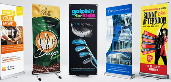 Event roll up banners