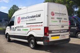 Wilfred Scruton delighted with newly branded vehicles