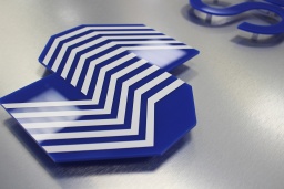 Severfield brushed steel & acrylic signage