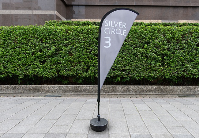 Our outdoor printed flags are great for races & marathons