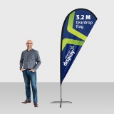 3 Metre Teardrop Printed Flag