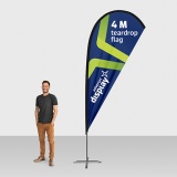 4 Metre Teardrop Flag