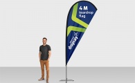 4m Teardrop Flag