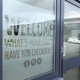 Frosted Window Vinyl Graphics