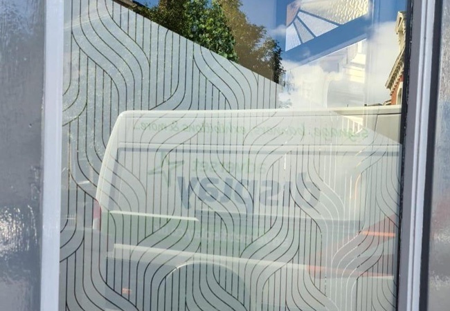 Frosted Window Decals  Etched Glass Decals - Square Signs
