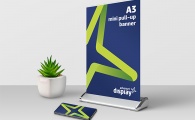 Mini Pull-up Banner Stand