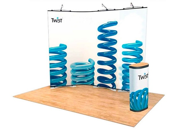 Twist Display Stand 4-Panel Kit