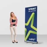 Sprint pull up exhibition banner