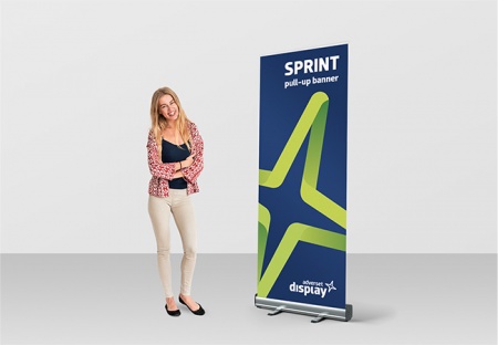 Sprint pull up exhibition banner