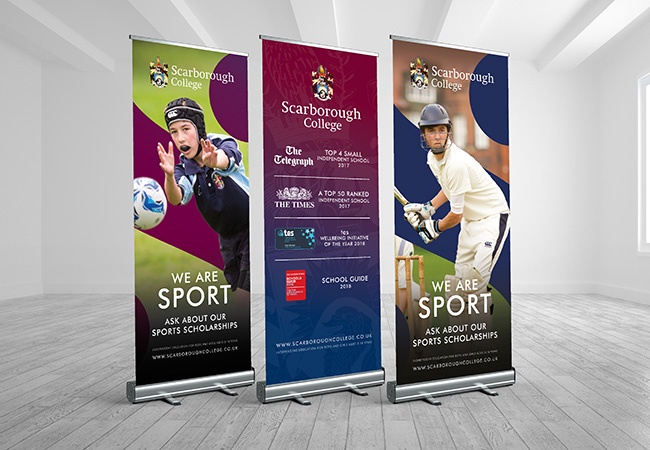 Roller Banner with Printed Artwork Pop/Roll/Pull up Exhibition Display Stand 