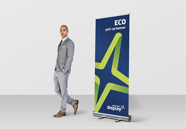 Eco pull up exhibition banner