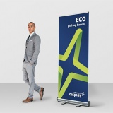 Eco pull up exhibition banner