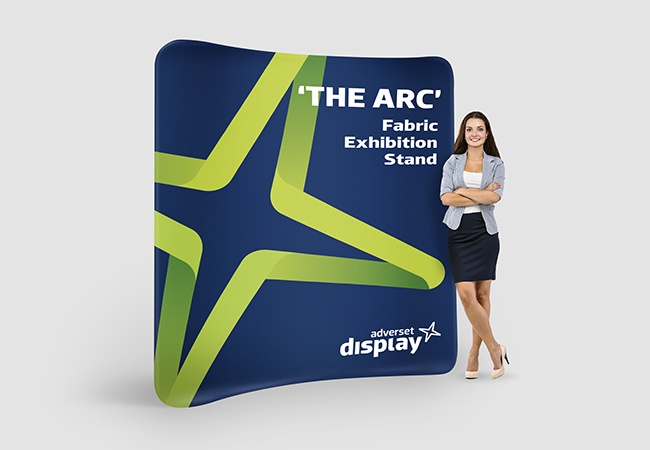 Arc Fabric Printed exhibition stand