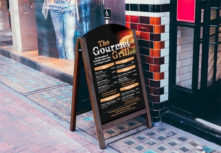 Wooden A-Board