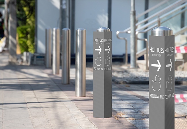 Printed Bollard Covers