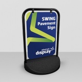 Swing pavement sign