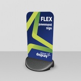 Printed flex pavement sign