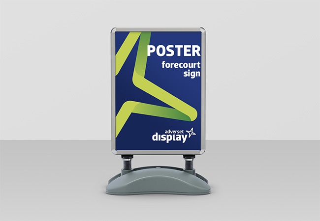 Forecourt poster sign 