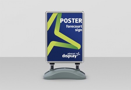 Forecourt poster sign 