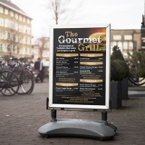 Forecourt Poster display movement range