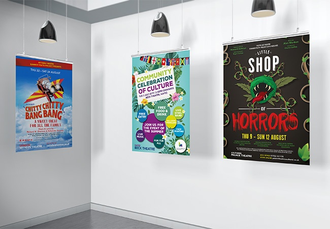 Double crown poster display