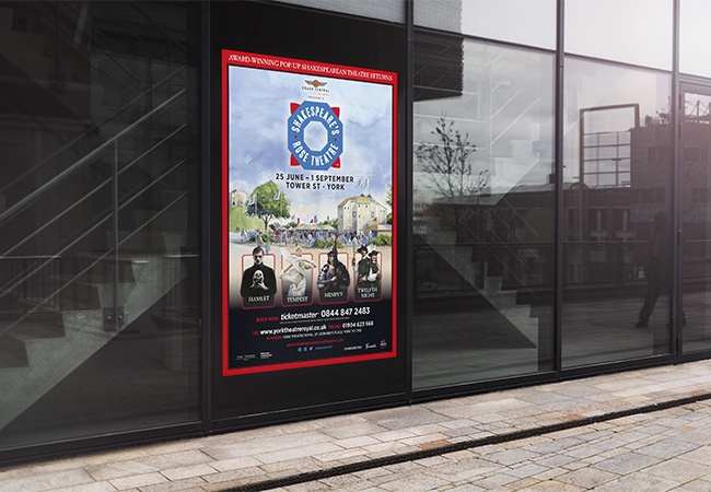 4-sheet printing for bus shelters