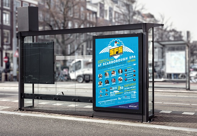 6-sheet poster printing on blue back material