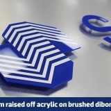 Brushed Steel Dibond Aluminium Signs & Boards