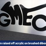 Brushed Steel Dibond Aluminium Signs & Boards