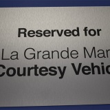 Brushed Steel Dibond Aluminium Signs & Boards