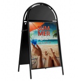 Booster Pavement Sign With Printed Header