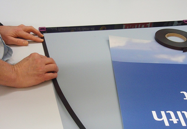 Constructing the exhibition stand