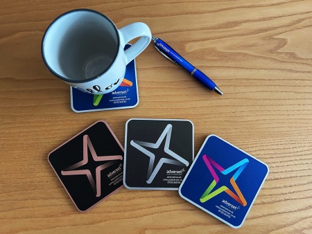 Personalised Printed Coasters (metallic)