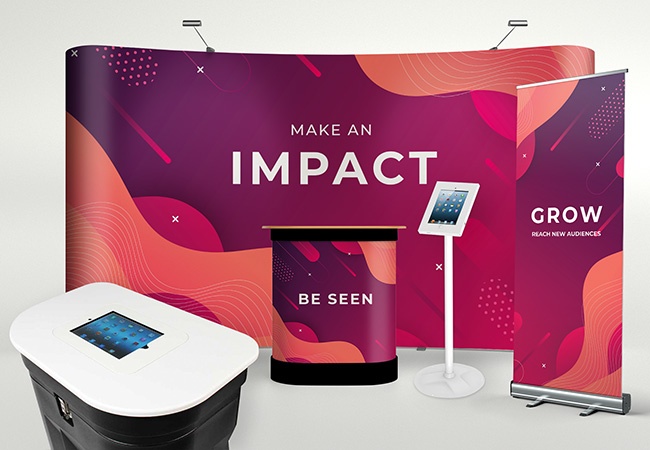 Pop up exhibiton stand worktop