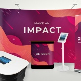 Pop up exhibiton stand worktop