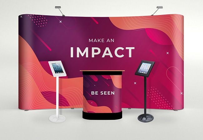 iPad exhibition stand display