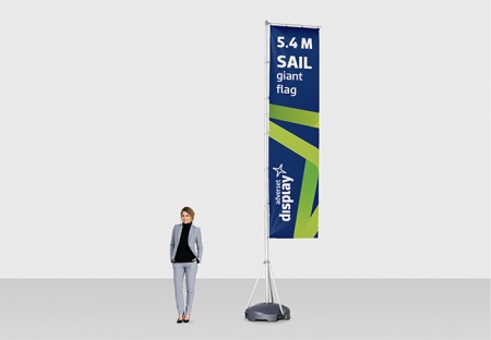 SAIL giant outdoor promotional flag display