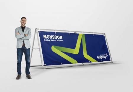 Monsoon PVC vinyl banner 'A' frame