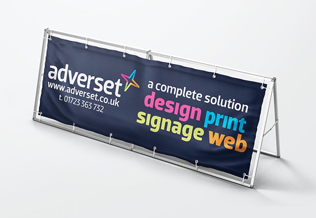 Monsoon PVC vinyl banner 'A' frame