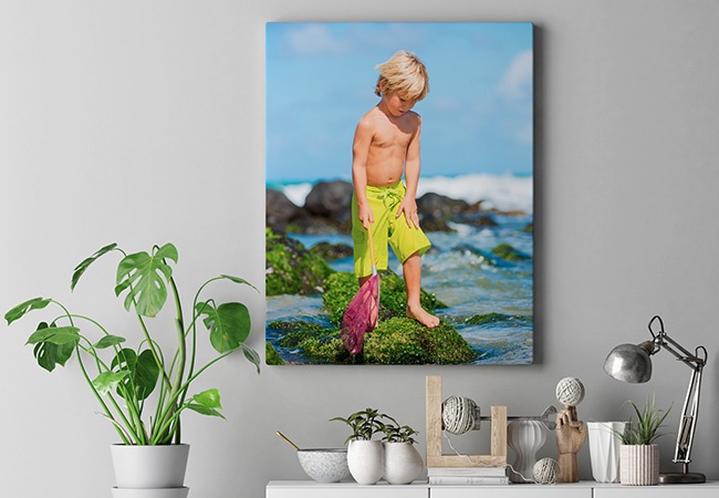 Canvas photo print effects