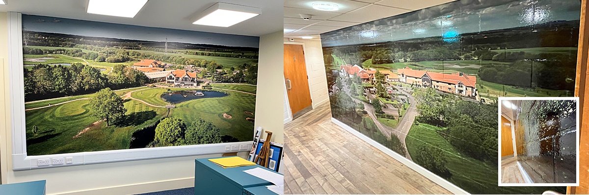 golf club house wallcoverings 